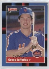 1988 Donruss Gregg Jefferies (Solid Blue Upper Right Corner) #657 13a8