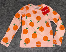Hanna Andersson Rash Guard 110 US 5 Oranges Citrus Long Sleep Swim Top