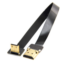 CYFPV 90 Degree up Angled FPV Mini HDMI Male to HDMI Male FPC Flat Cable 20Cm Co