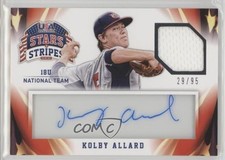 2015 Panini Stars and Stripes Materials Signatures 29/95 Kolby Allard Auto 0aa