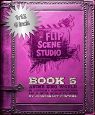 Flip Scene Studio Book 5 Anime Zing World Action Figure Diorama 6" 6 Inch 1:12