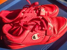 Mens Champion 3 on 3 Low Top shoes in red scarlett color Size 10.5 US