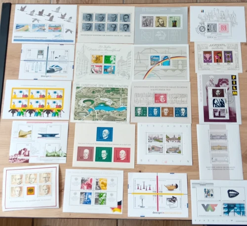 West Germany approx. 50 almost only different blocks 99% mint from Beethofen block... a