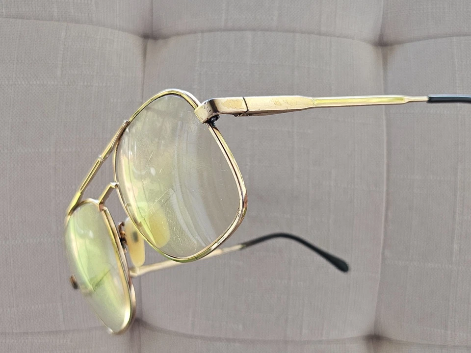 Óculos masculinos vintage Klixx armação tom dourado 54[]16 145 óculos - Imagem 2 de 4