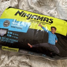 NEW SEALED NINJAMAS 14-nighttime Underwear S/M 38-70 Lbs 100% Leakproof