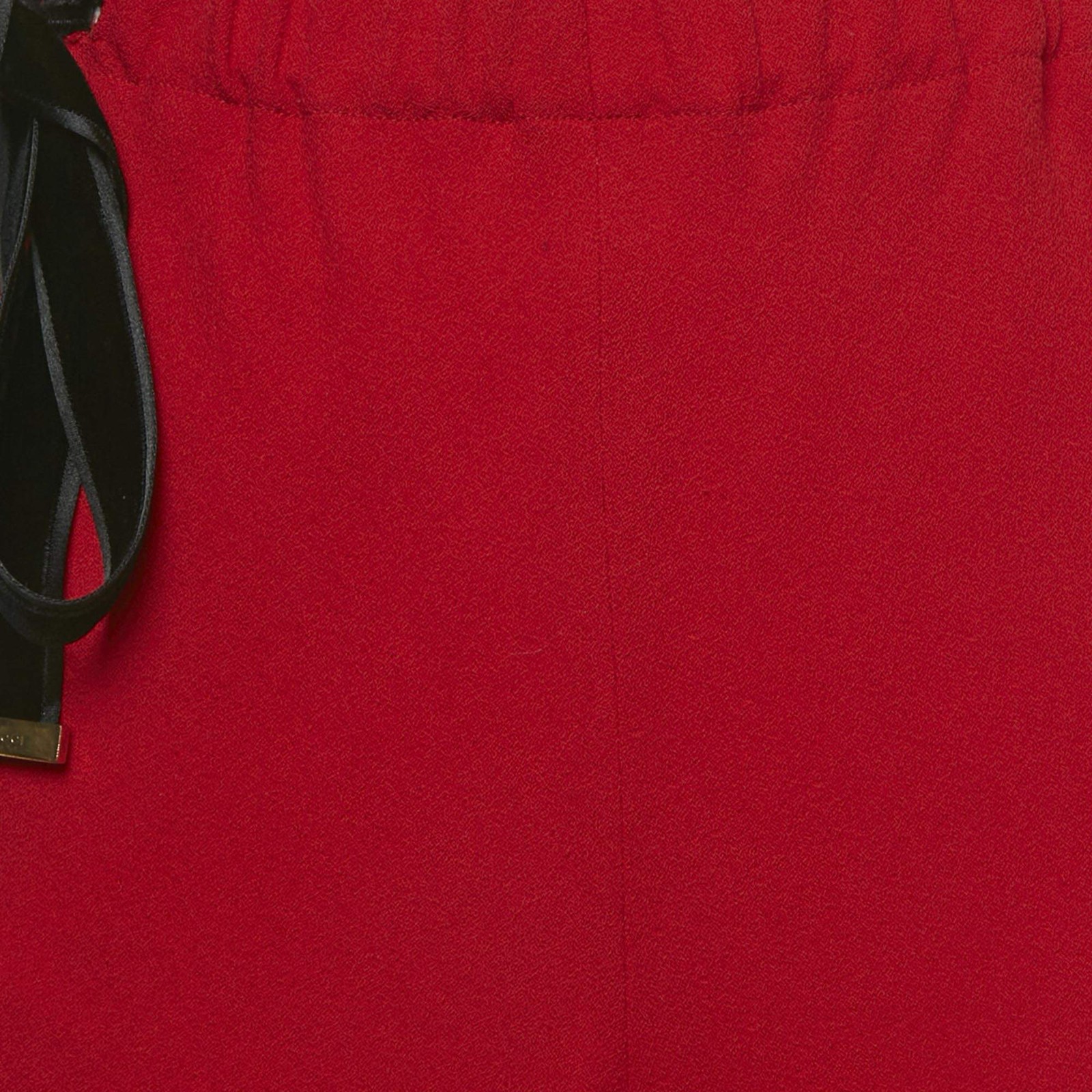 Gucci Red Crepe Wide Leg Pants M thumbnail 3