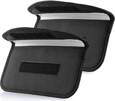 2 Pack Faraday Bags for Car Keys and Cell Phone, Signal Blocking Key Pouch Wa...