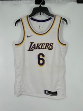 Nike Los Angeles Lakers 6 Lebron James Swingman Jersey Dri Fit 2XL CW3595-103