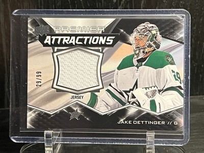 Upper Deck 2022-23 Premier Jake Oettinger Attractions Jersey #PA-JO /99