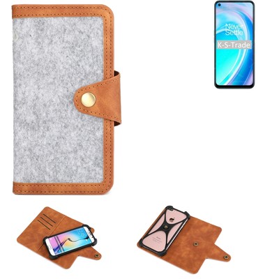 Filzhülle für OnePlus Nord CE 2 Lite 5G Handy-Tasche hellgrau
