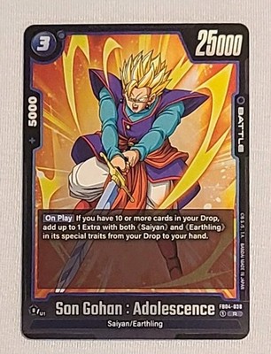 Son Gohan: Adolescence Foil FB04-038 Dragon Ball Super Fusion World Ultra Limit 
