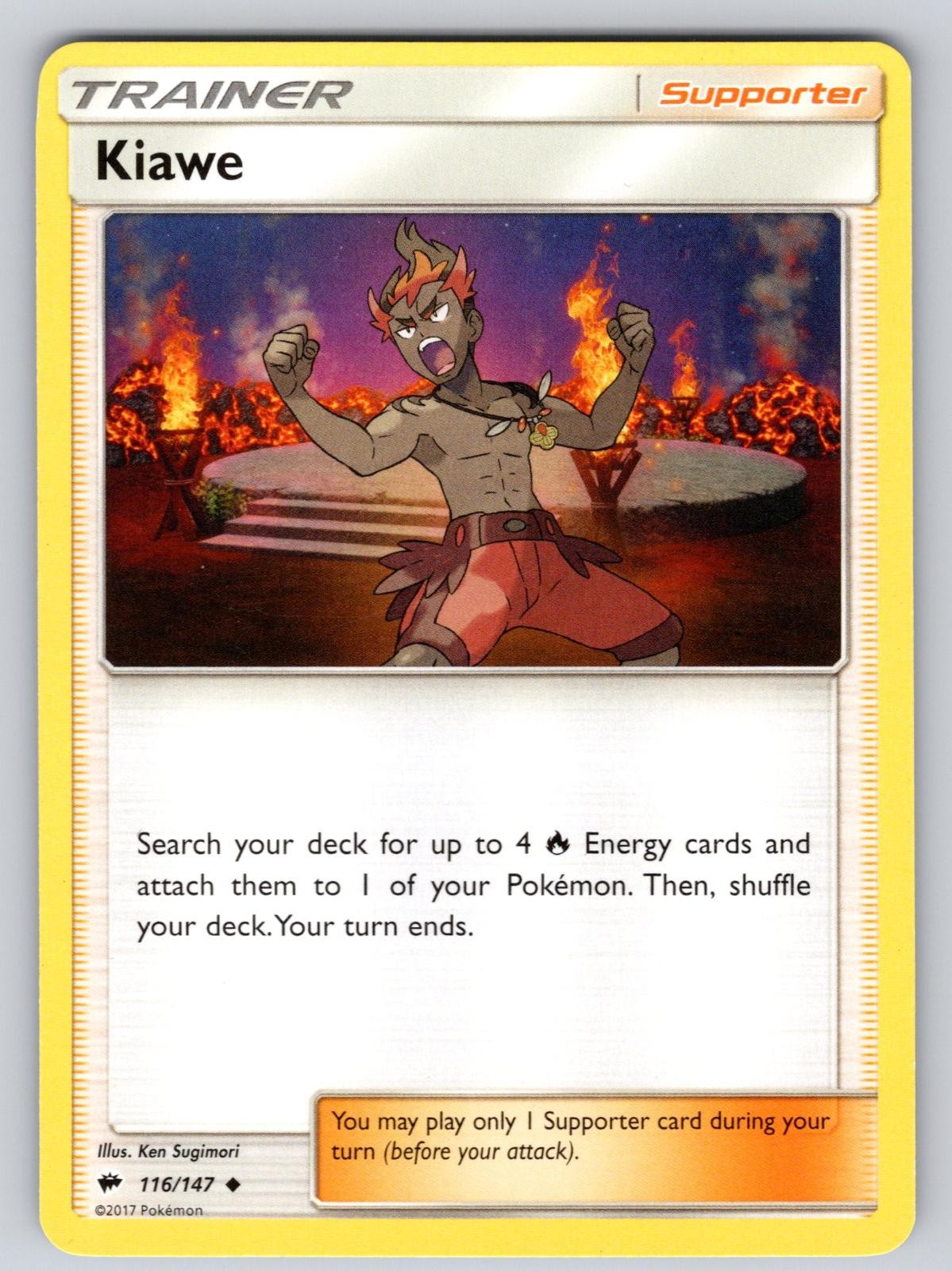 Kiawe 116/147 Uncommon Burning Shadows Lightly Played