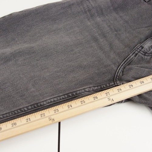 Pantalones de mezclilla Uniqlo relajados desteñidos negros holgados al tobillo unisex talla M - Imagen 7 de 9