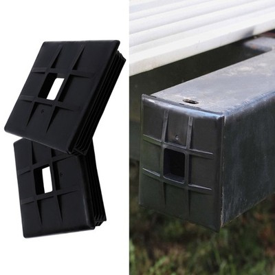 Sewage Pipe Cover 4 Inch Square Soft ABS Bumper Plugs Protective for Campers