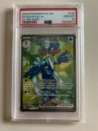 2023 Pokemon TCG Paldea Evolved Quaquaval ex 235/193  Ultra Rare PSA 10 GEM MT