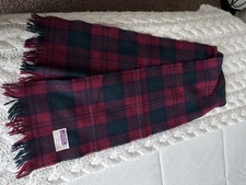 Highland Home Industries 100 pure new wool scarf Made In Scotland Multicolored