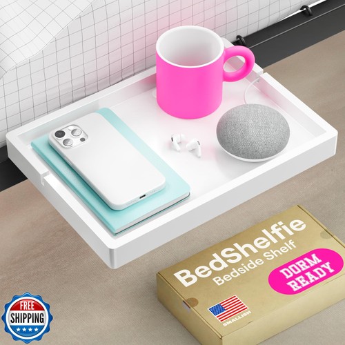 BedShelfie Bedside Shelf for Bunk Bed and Top Bunk, College Dorm Room Essenti - Bild 1 von 5