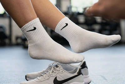 Nike Everyday Dri-FIT Ankle Socks 6 Pairs White Cushioned Mens Womens Unisex NWT