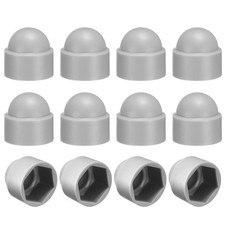 12pcs nut covers M10x17x20mm, grey plastic