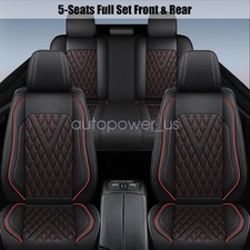 For Toyota Rav4 Front Rear Car Seat Covers 5-seats Protector Leather Full Set