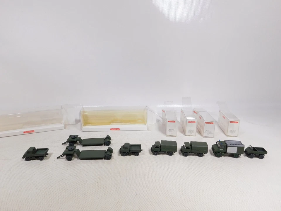 Modello Unimog Bundeswehr BW 695 404 S 696 Mint Box 1:87 H0 6x #EG893-0,5 - Immagine 2 di 4