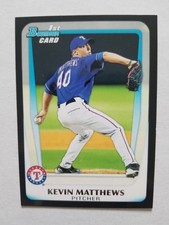 2011 Bowman Draft Prospects #BDPP57 Kevin Matthews Texas Rangers