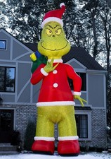 25 FT COLOSSAL GRINCH AIRBLOWN LIGHTED YARD INFLATABLE