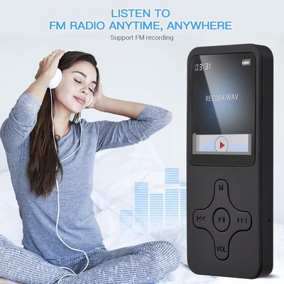 Portable MP4 Player MP3 Music Player With Headphone LCD Screen Video Player