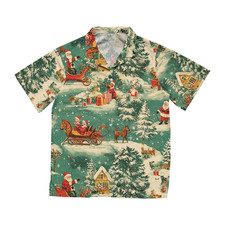 Retro Santa Hawaiian Shirt For Men Women Christmas Hawaiian Shirt Xmas Hawaiian