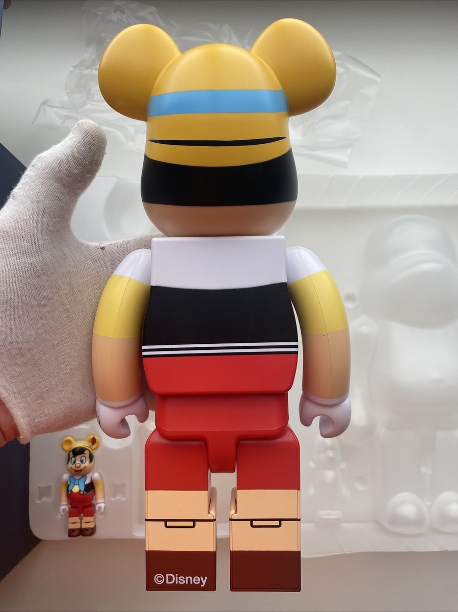 MEDICOM TOY - BE@RBRICK PINOCCHIO 400％&amp;100% Medicom 400% + 100% Bearbrck ~ Disney Pinocchio Be@r brick