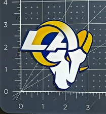 Super Bowl LVI Champions LA RAMS Mash Logo 3.2" x 3.25" Vinyl Sticker