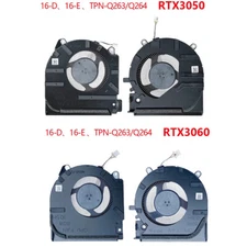 For HP 16-D 16-E TPN-Q263 TPN-Q264 Laptop CPU GPU RTX3050 RTX3060 Cooling Fan