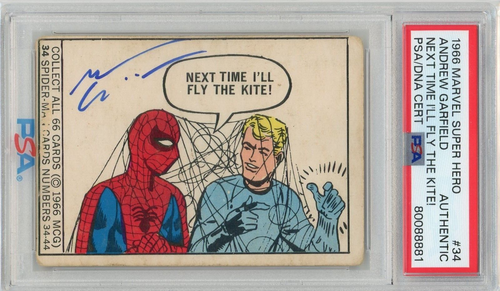 Spider-Man 1966 Marvel #34 1. pojawienie się Rookie podpisany przez ANDREW GARFIELD PSA - Zdjęcie 1 z 2