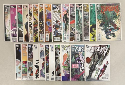 2009-11 DC GOTHAM CITY SIRENS COMPLETE RUN LOT OF 26 ISSUES HIGH GRADE