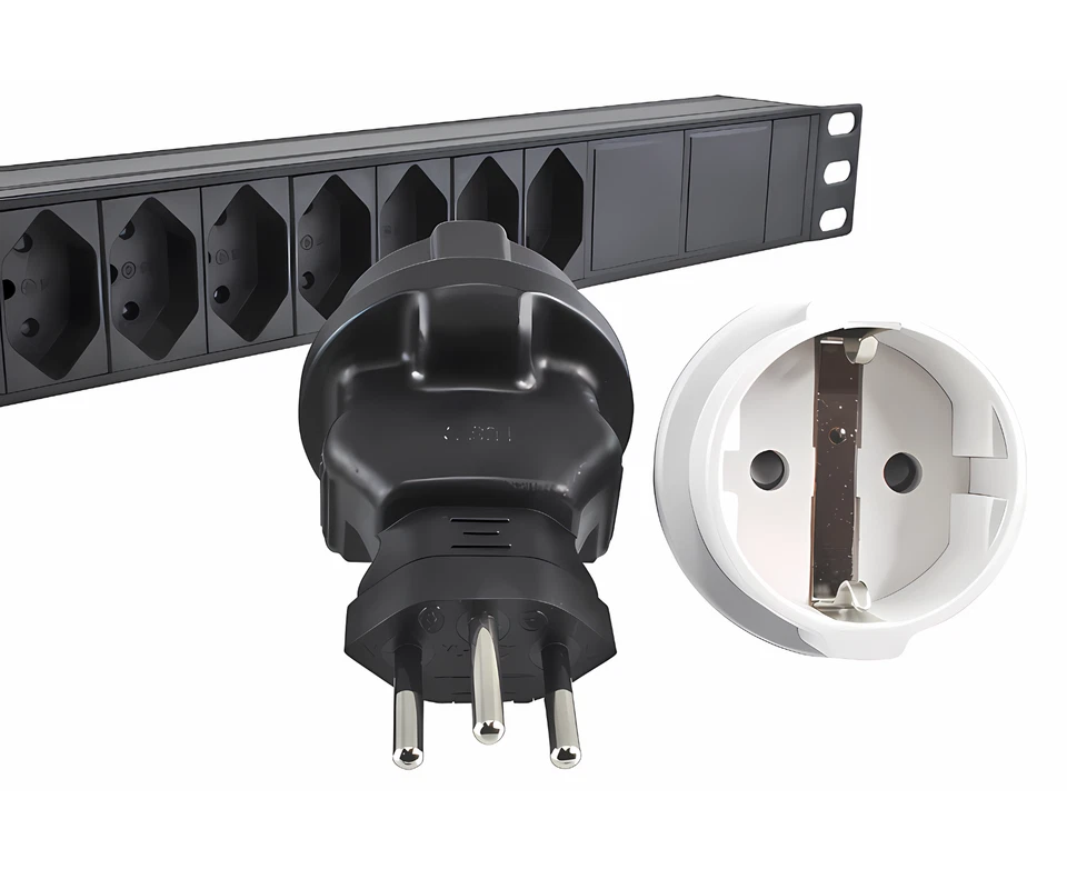 DINIC Reisestecker für die Schweiz, Adapter mit Sicherung 10A - Bild 4 von 4