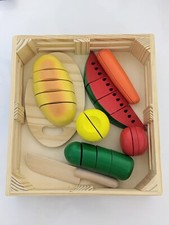 Melissa  Doug Cutting Fruits and Vegetables Used Good Condition