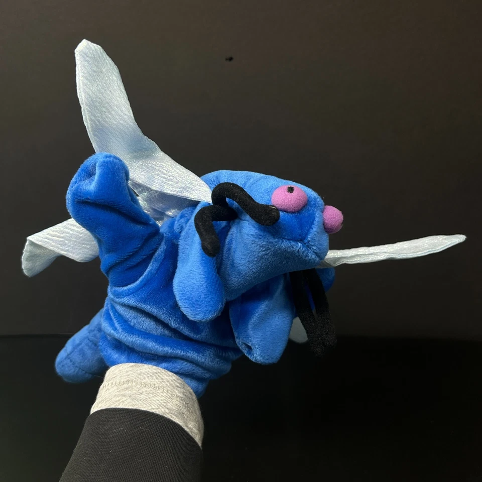 Caltoy Flying Insect Bug Hand Puppets Dragonfly Butterfly Grasshopper Lot of 3 - Image 4 of 4