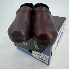 Dansko Metallic Bronze Clogs WOMENS Leather Slip On Casual Comfort 7.5-8 EU 38