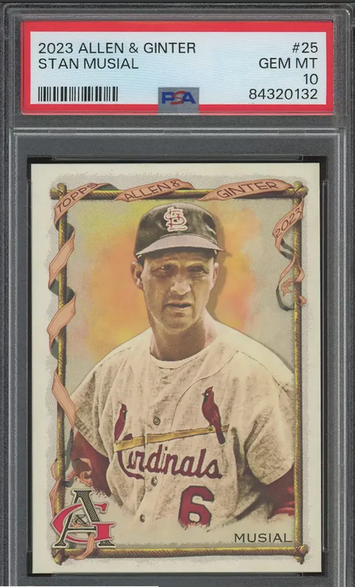 Topps アレクサンダー アーノルド 25 枚限定 2023 Topps Allen & Ginter #25 Stan Musial Cardinals HOF PSA
