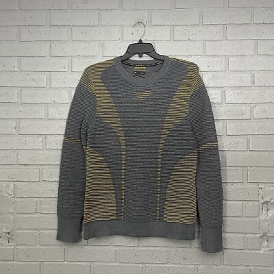 $100 Mens Size L Under Armour UA Intelliknit Phantom 2.0 Crewneck Pullover Gray