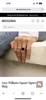 missoma lucy williams square ring