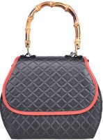 KüStenluder »Gwen Stepp Bamboo« 40S Stepp Vintage Retro Tasche Blk Rockabilly