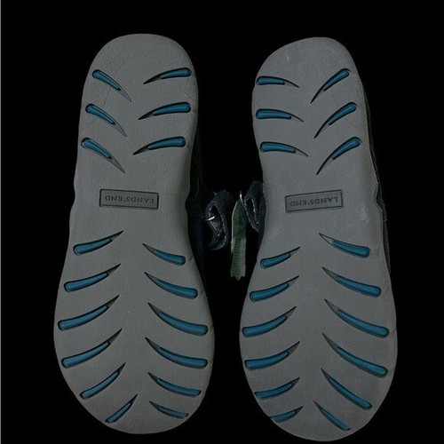 Lands' End Blue and Gray Nature Tex 70 with Cushioned Footbed 8.5 NWT - Picture 2 of 10