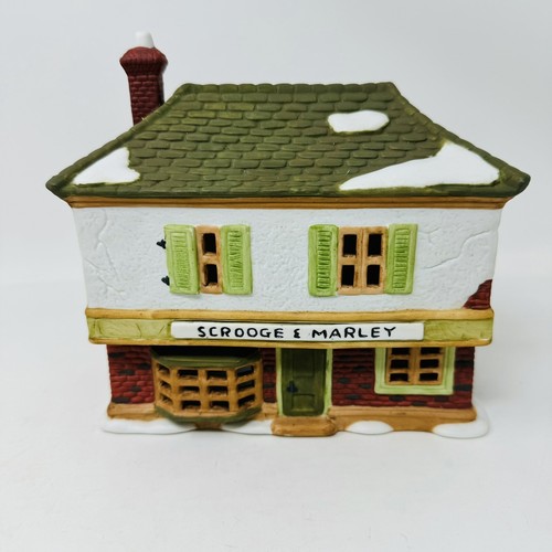 Dept 56 Scrooge & Marley Counting House 6500-5 A Christmas Carol Dickens Village - Imagen 2 de 8