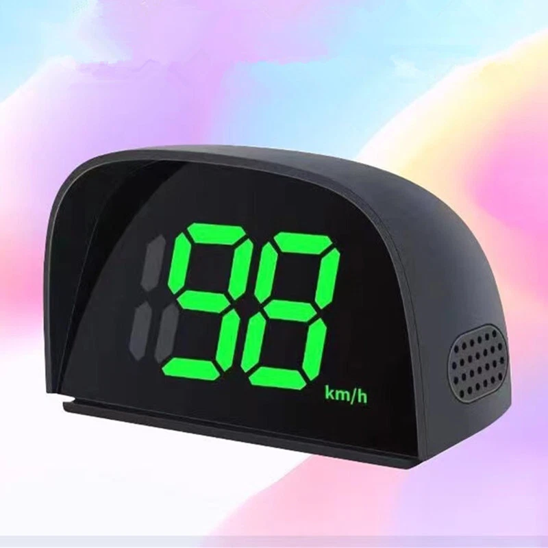 Coche GPS HUD: Velocímetro digital KMH (verde, fuente grande, plug-and-play) Foto 4 de 4