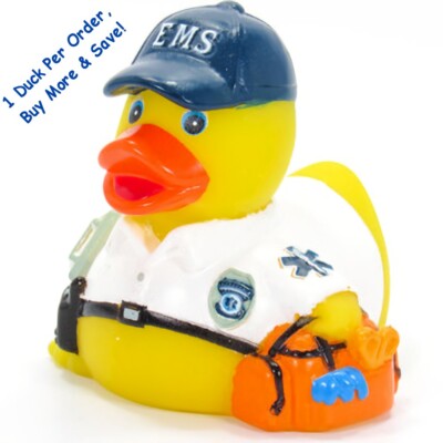 Rescue EMS Paramedic Rubber Ducky - Large - Jeep Ducking - FAST US Shipper