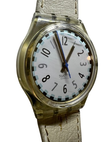 NOS 1992 Rare White Swiss Made Swatch Watch for Men and Women Rare Model 90s - Picture 4 of 9