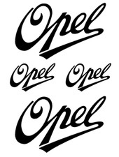 Opel Logo 1909 Classic Car Sticker Set Sticker Lettering Old Retro O31