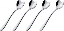 Alessi - AMMI08SET Big Love Set of four coffee spoons Silver (Heart Shaped)