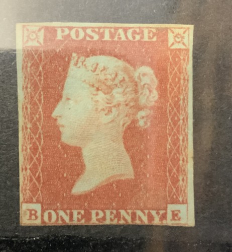 1841 1d Red 4 margins, fresh and mint. 